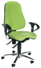 ANDREA židle kancelářská s područkami, pistáciová